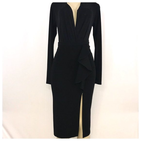 Zara Dresses & Skirts - Zara Woman High Slit Midi Skirt Size 6